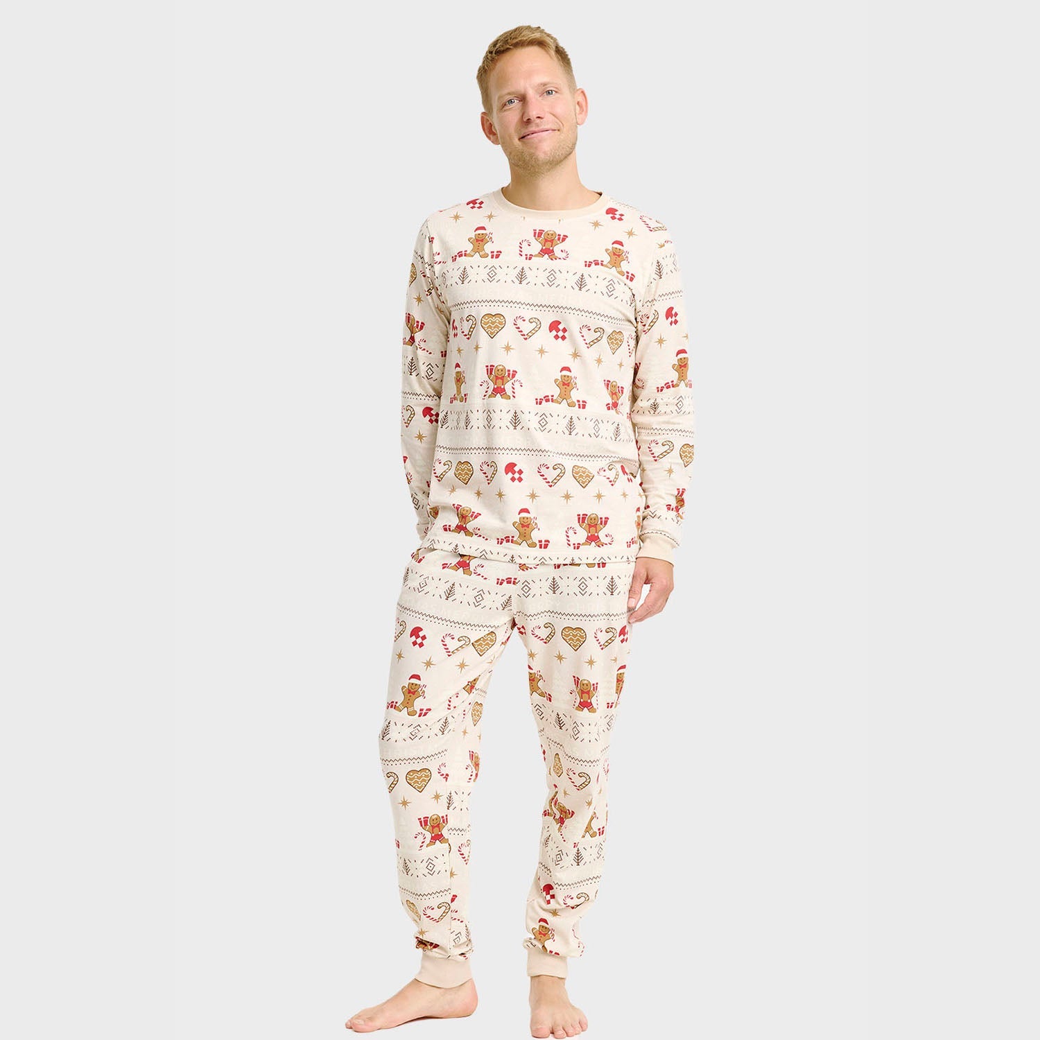 Christmas Cookie Pyjamas Beige – Men