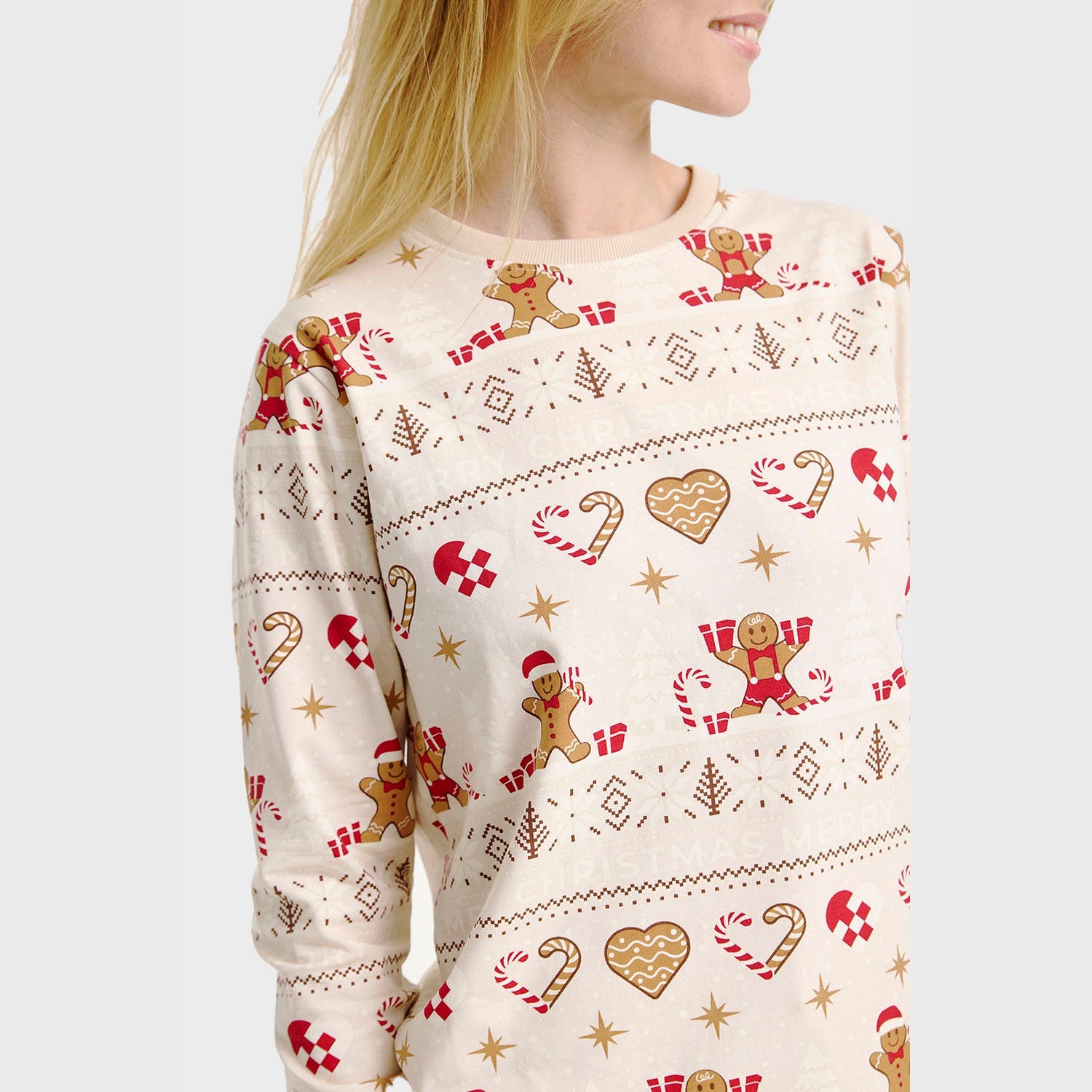 Christmas Cookie Pyjamas Beige – Women