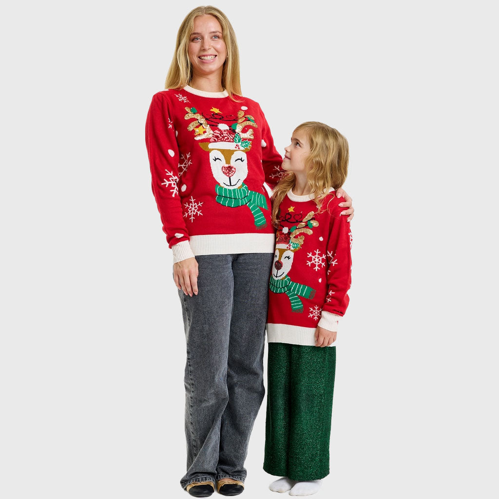 Cute reindeer christmas sweater - child.