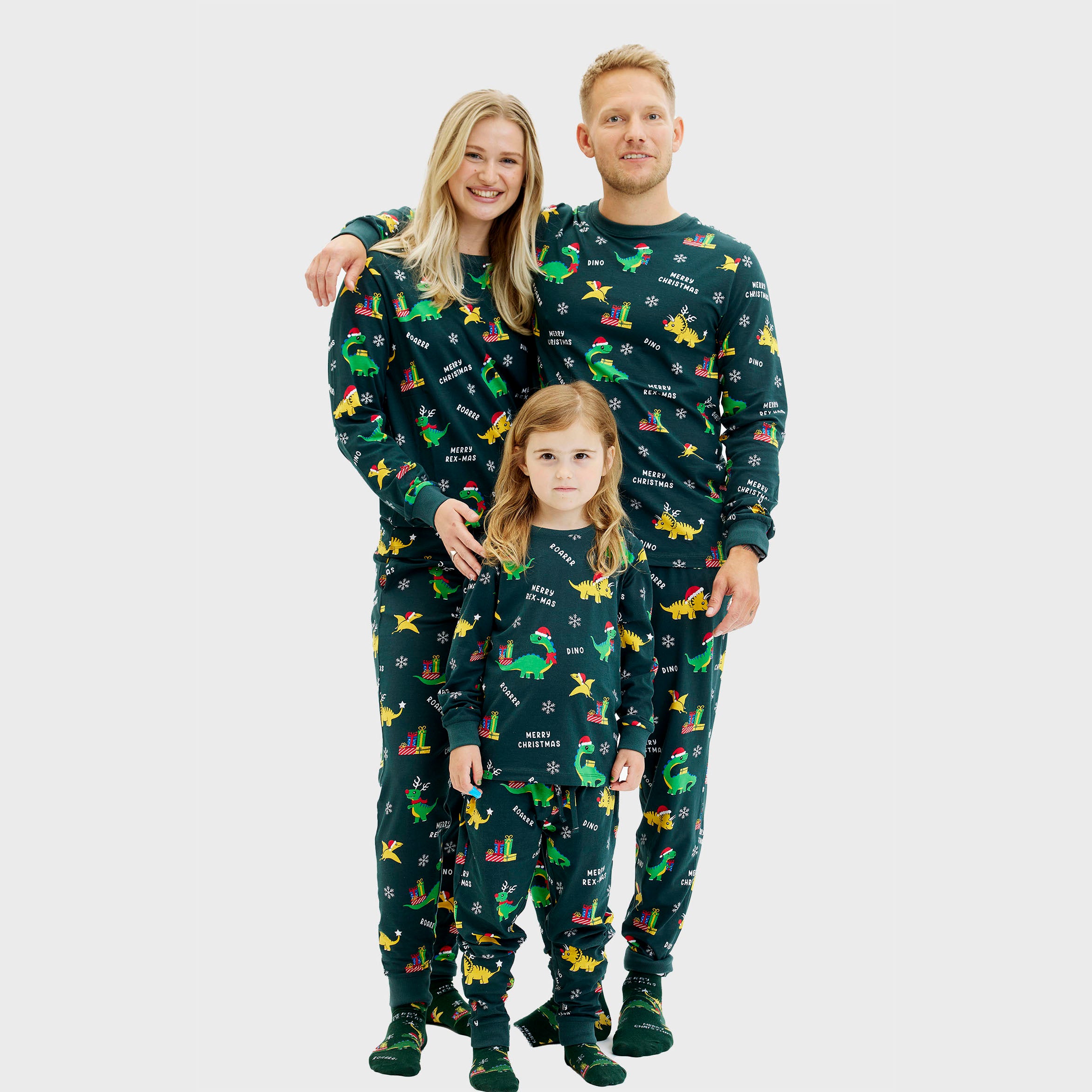 Dino Christmas pyjamas kids
