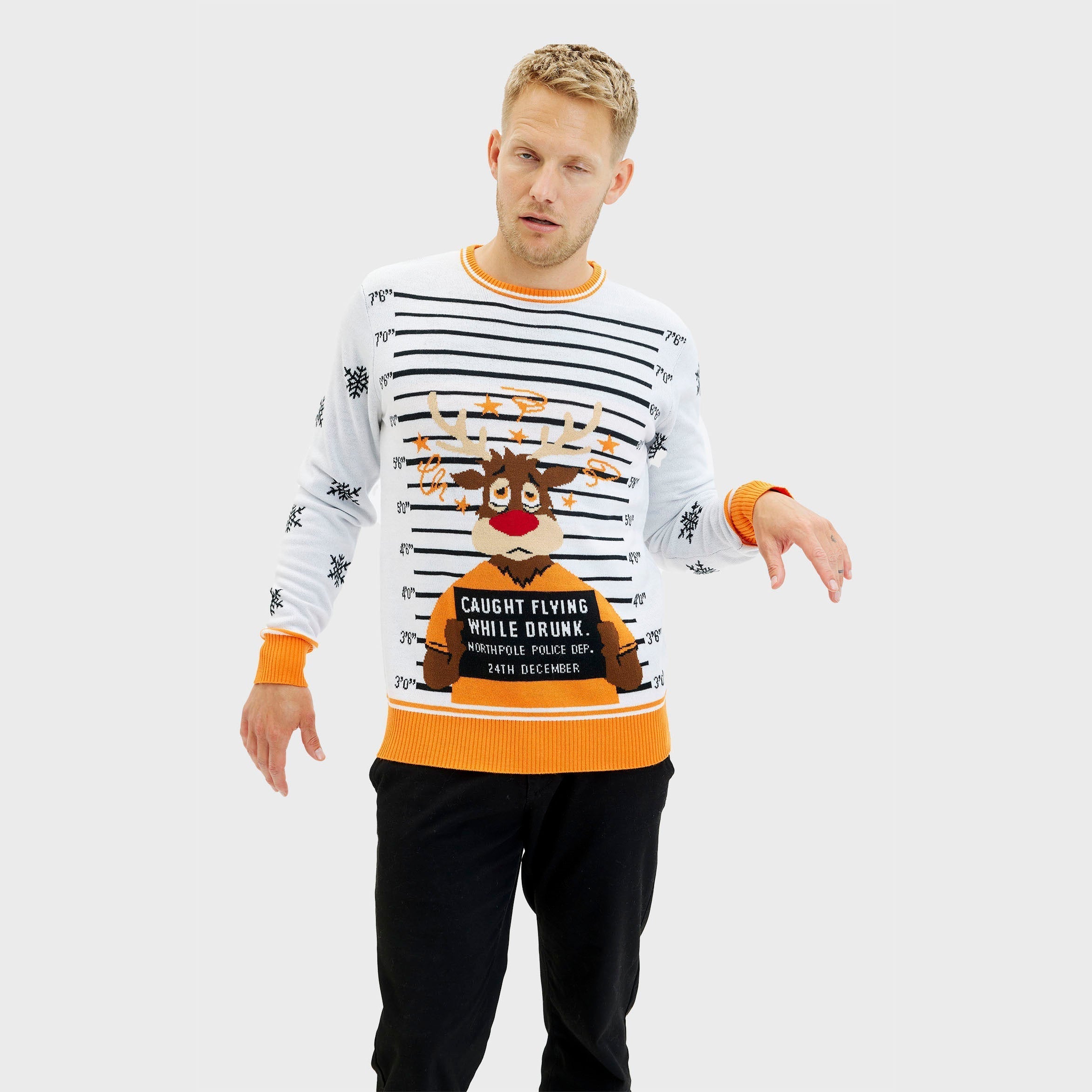 Criminal Rudolph Christmas Sweater – Men