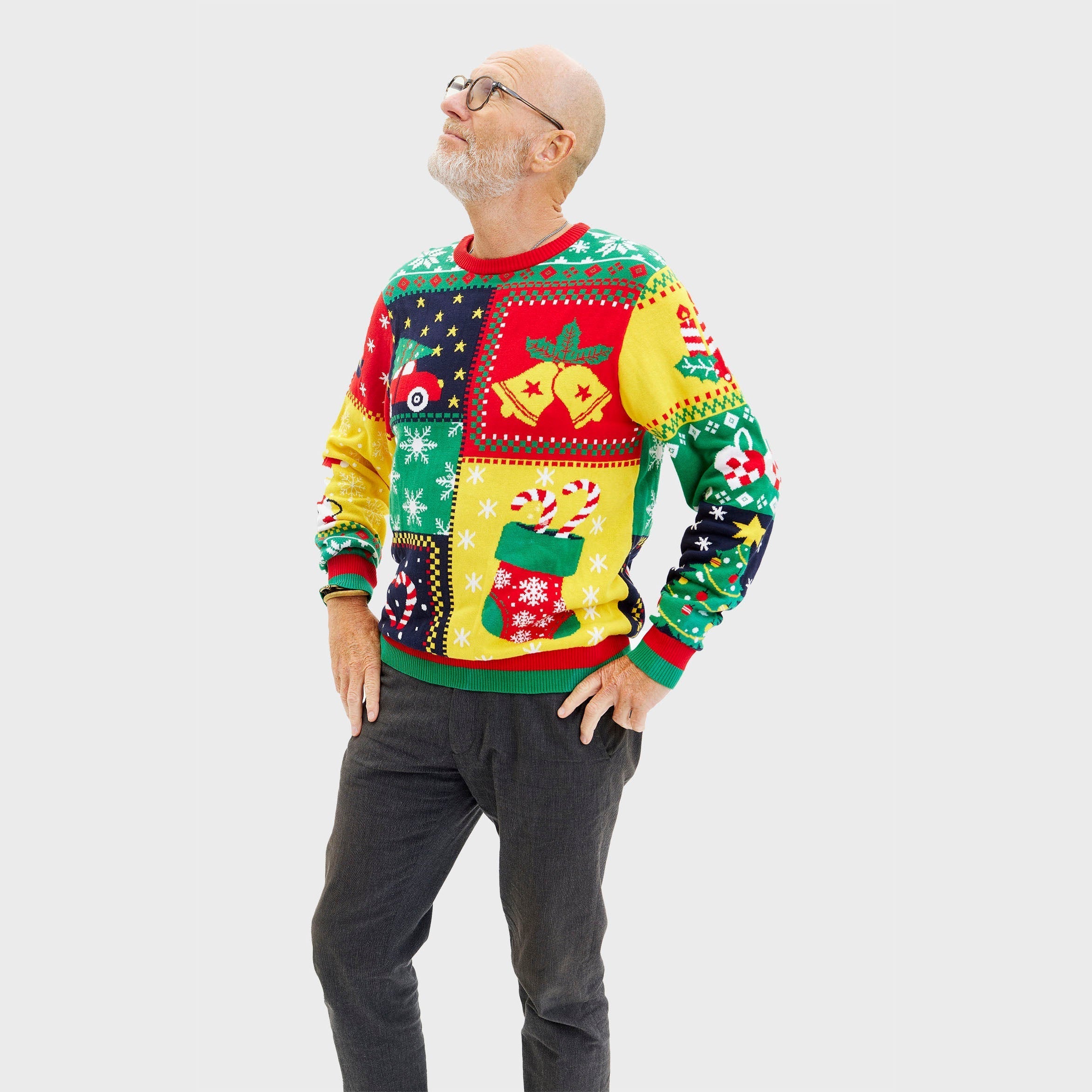 The Patchwork Christmas Sweater – Men