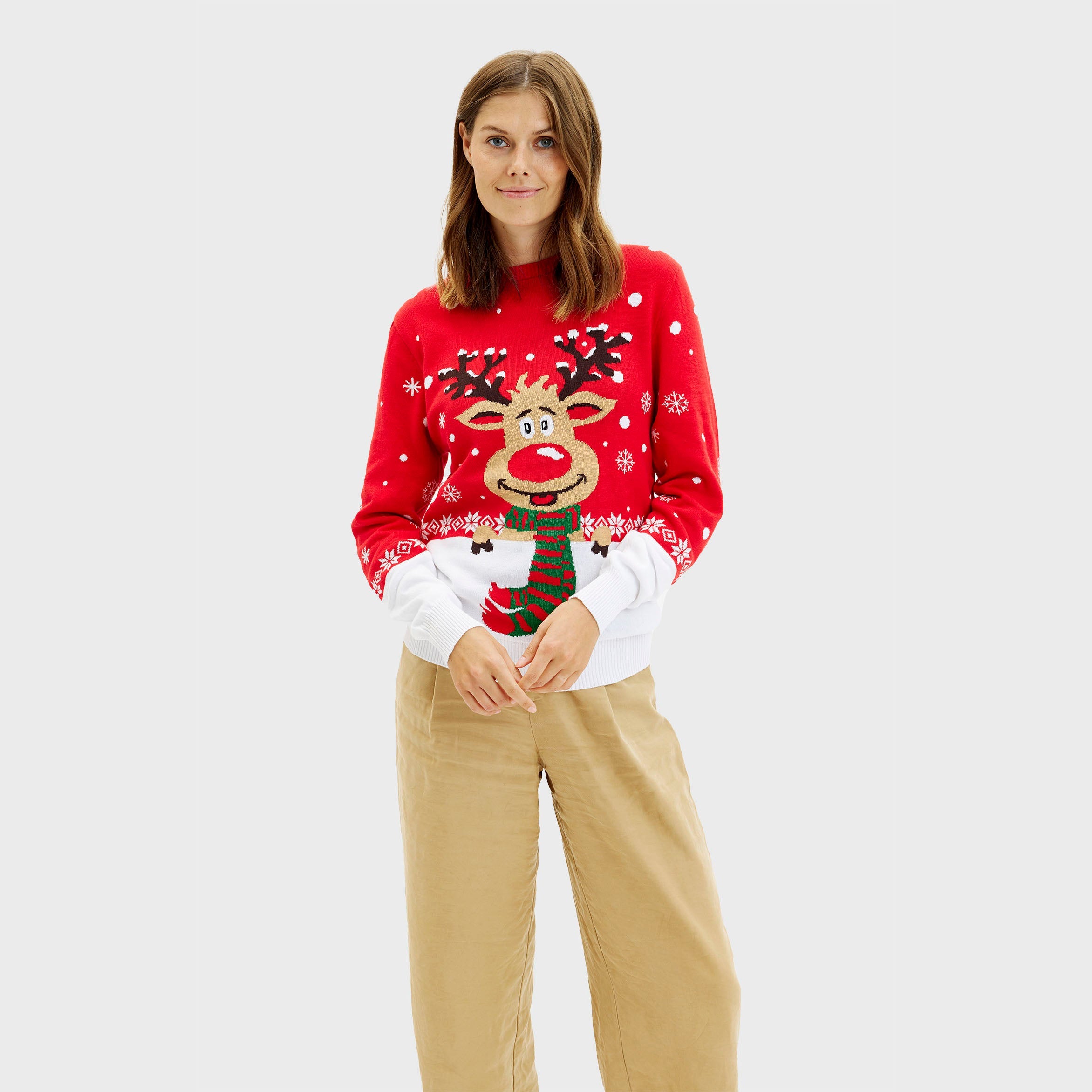 Rudolph’s Red Christmas Sweater – Women