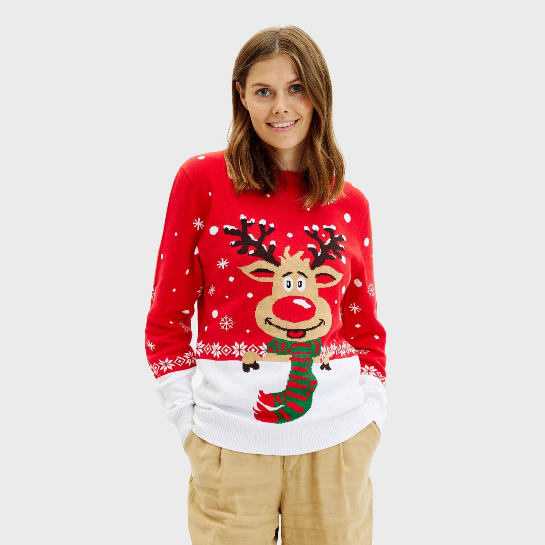 Rudolph’s Red Christmas Sweater – Women