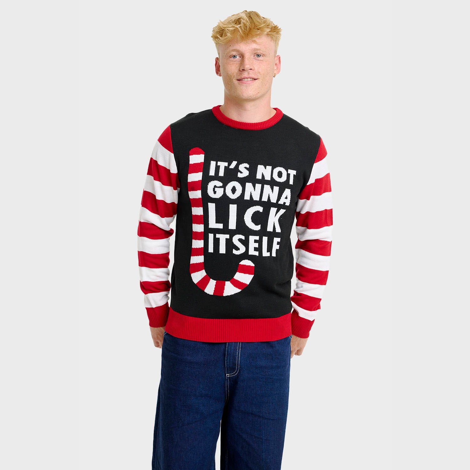 Candy Cane Christmas Sweater – Men