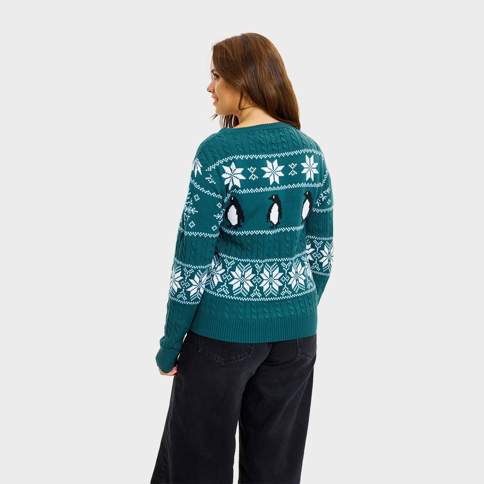 De pinguïn kersttrui – Dames