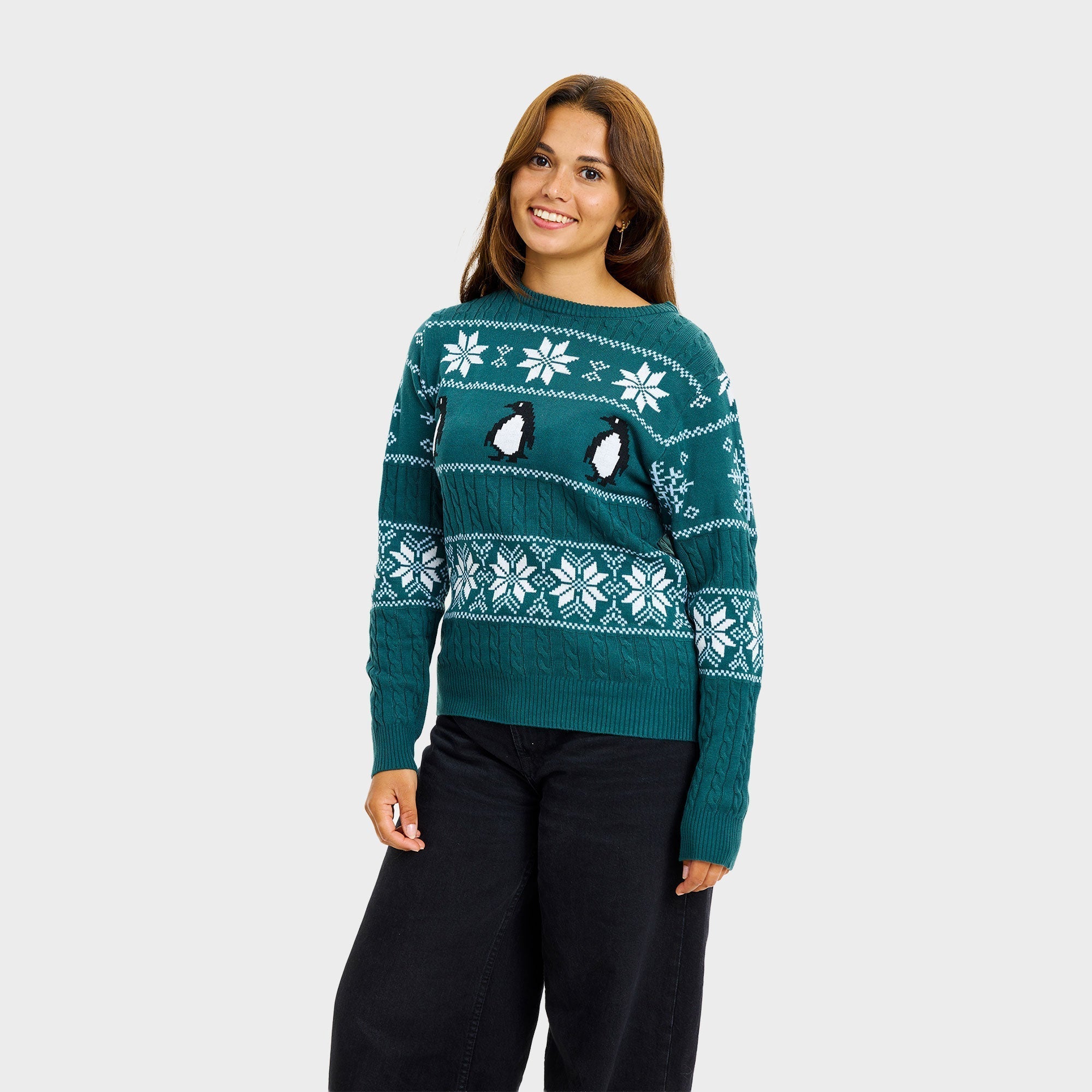 De pinguïn kersttrui – Dames