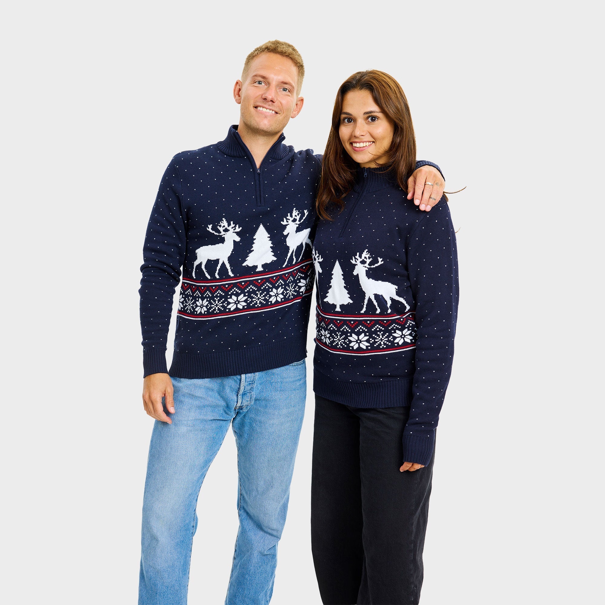 Winter half-zip trui – Heren
