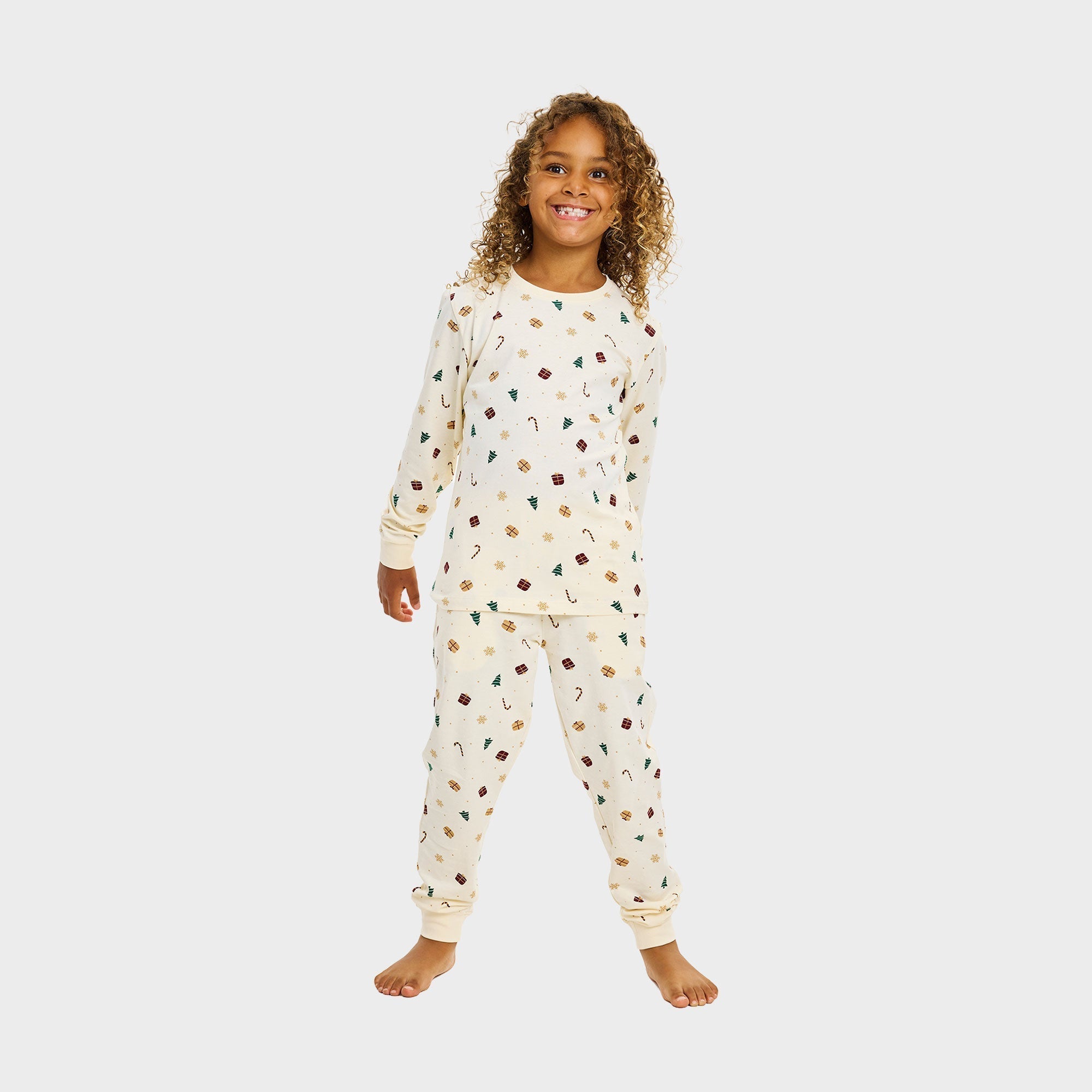 Kerstdroom pyjama beige – Kinderen