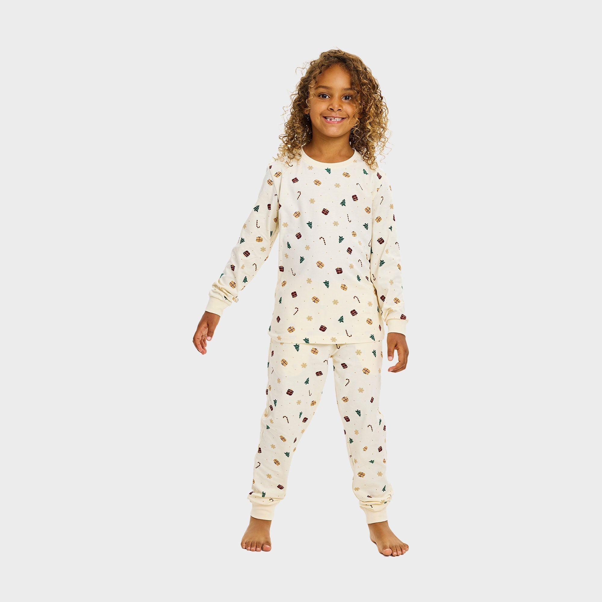 Kerstdroom pyjama beige – Kinderen