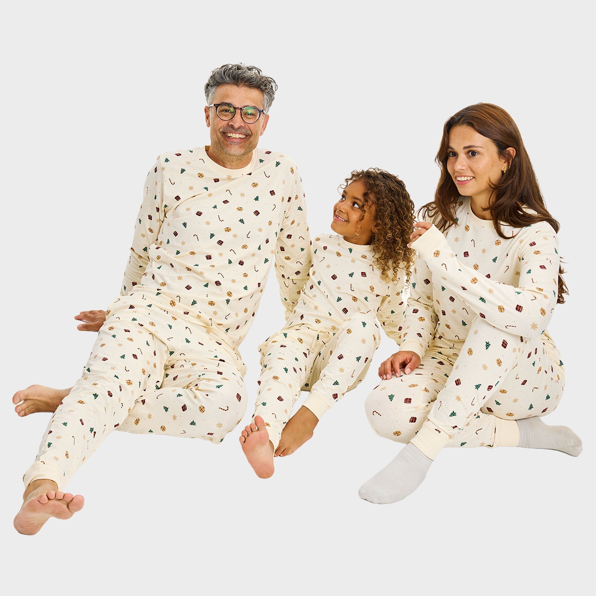 Kerstdroom pyjama beige – Heren