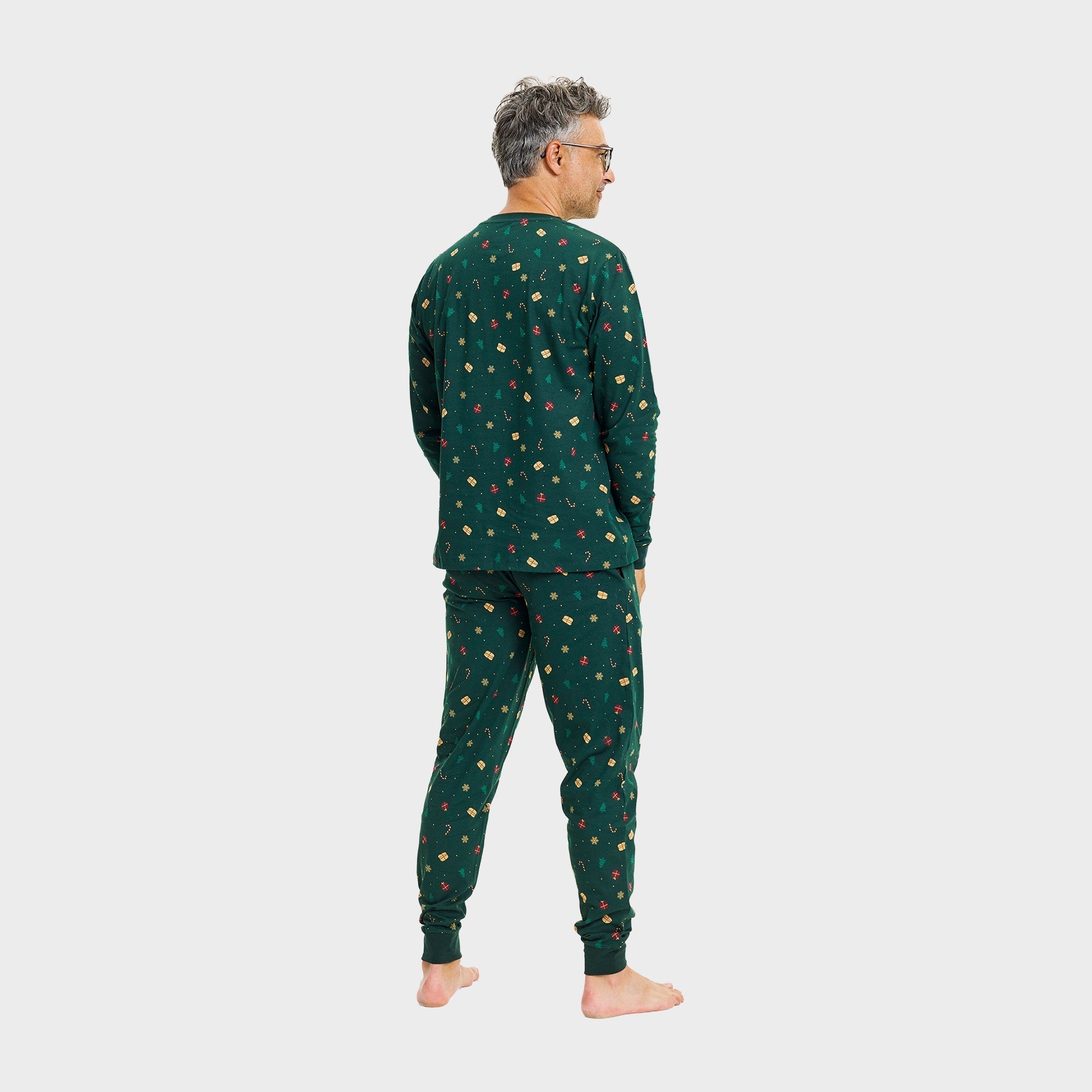 Kerstdroom pyjama groen – Heren