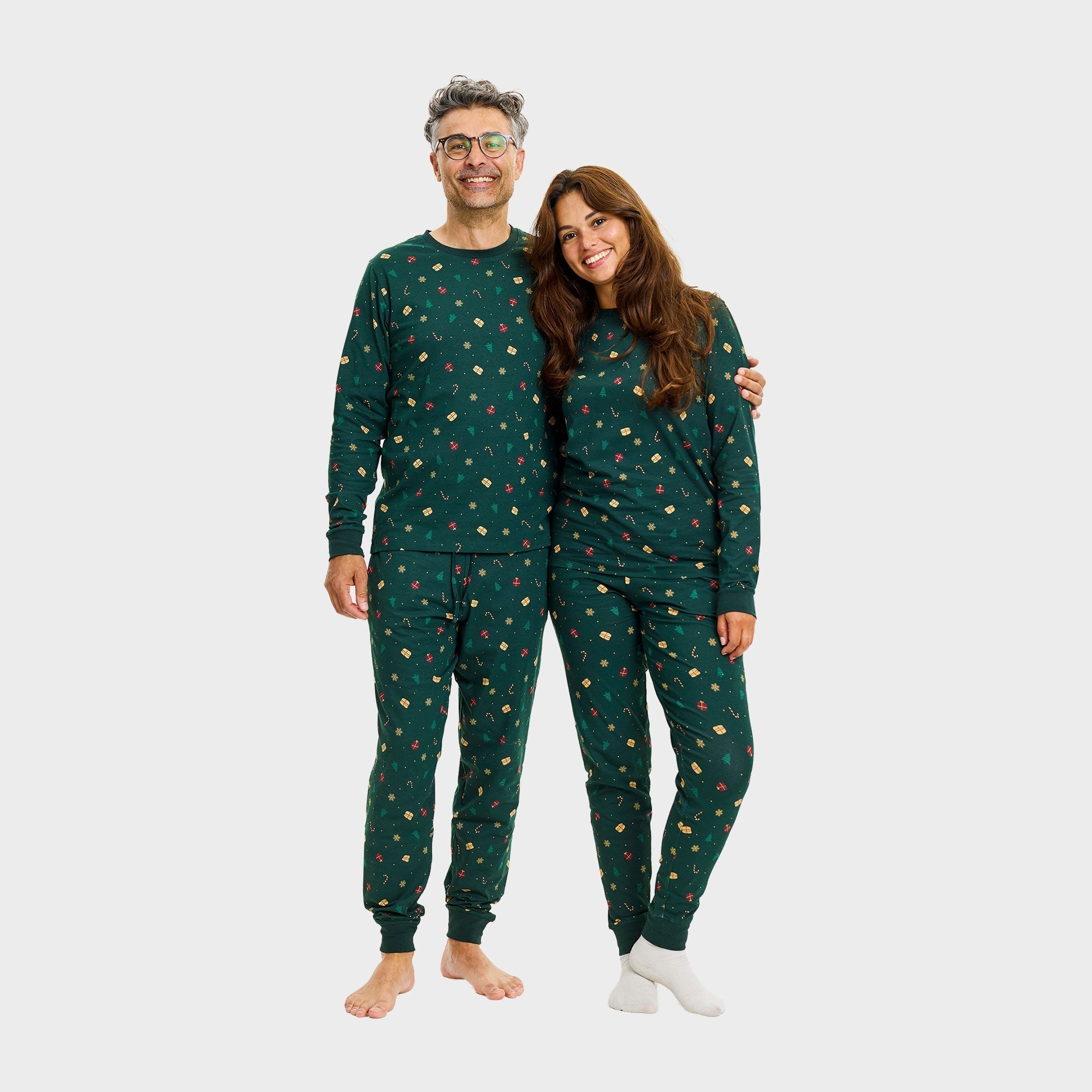 Kerstdroom pyjama groen – Heren