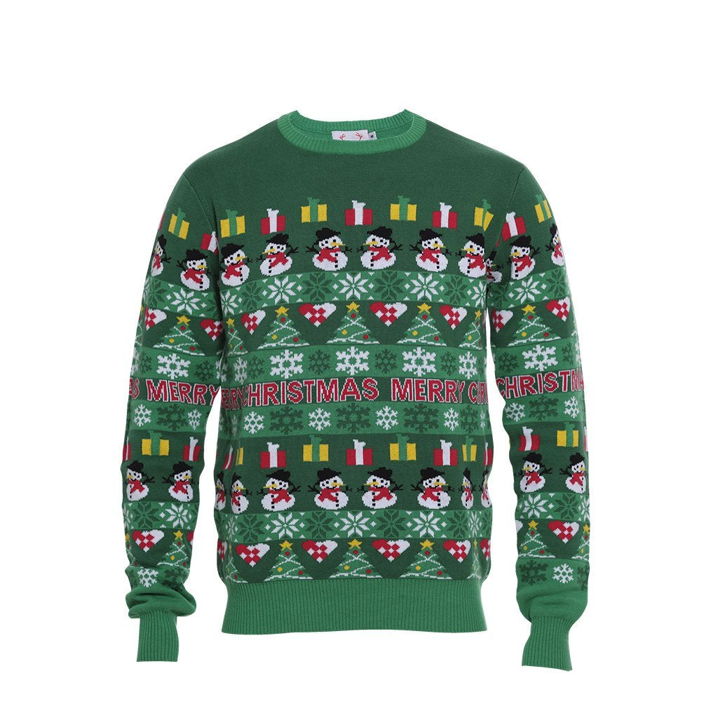 The Green Atmospheric Christmas Sweater