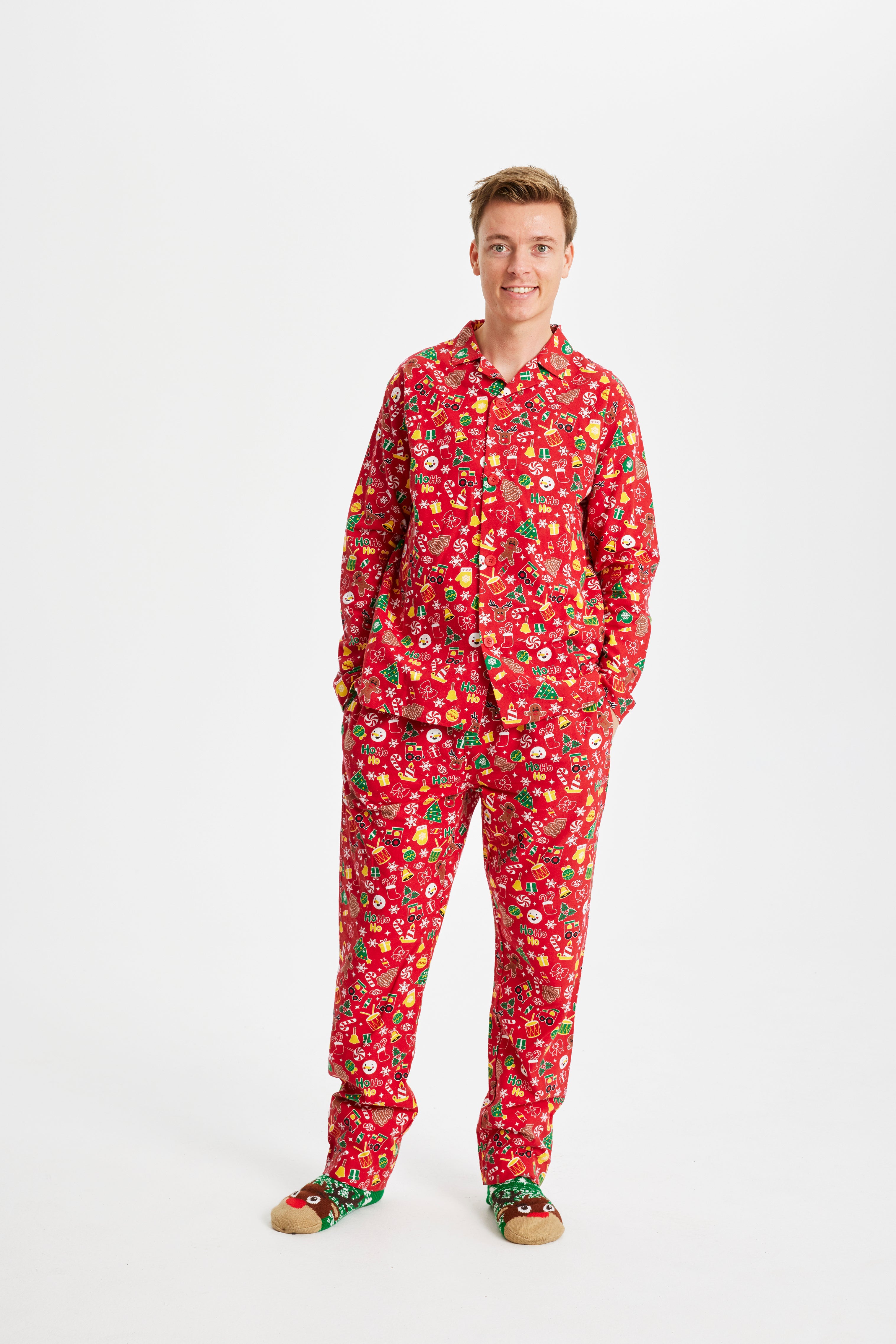 Crazy Christmas Pajamas Flannel - Men