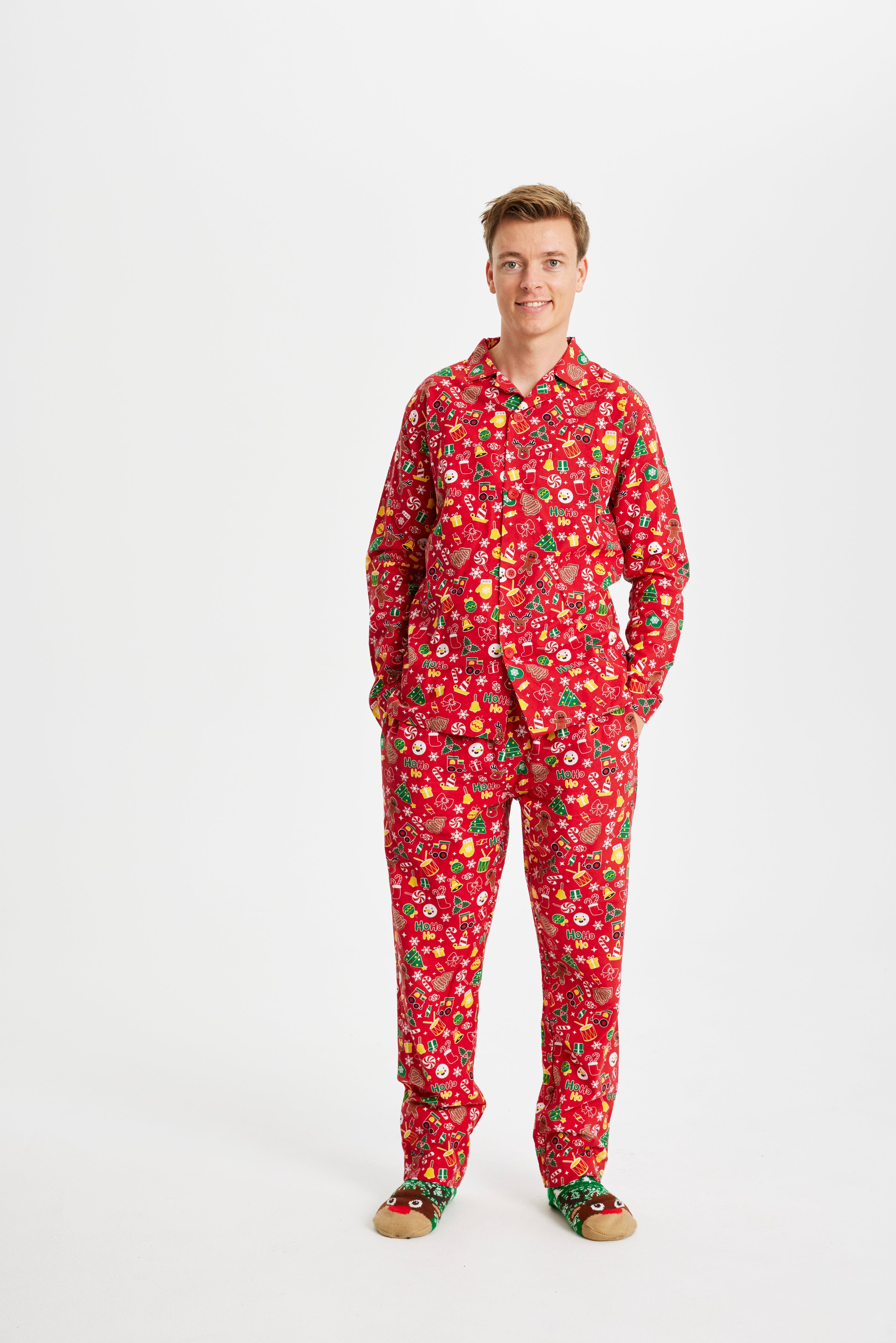 Crazy Christmas Pajamas Flannel - Men