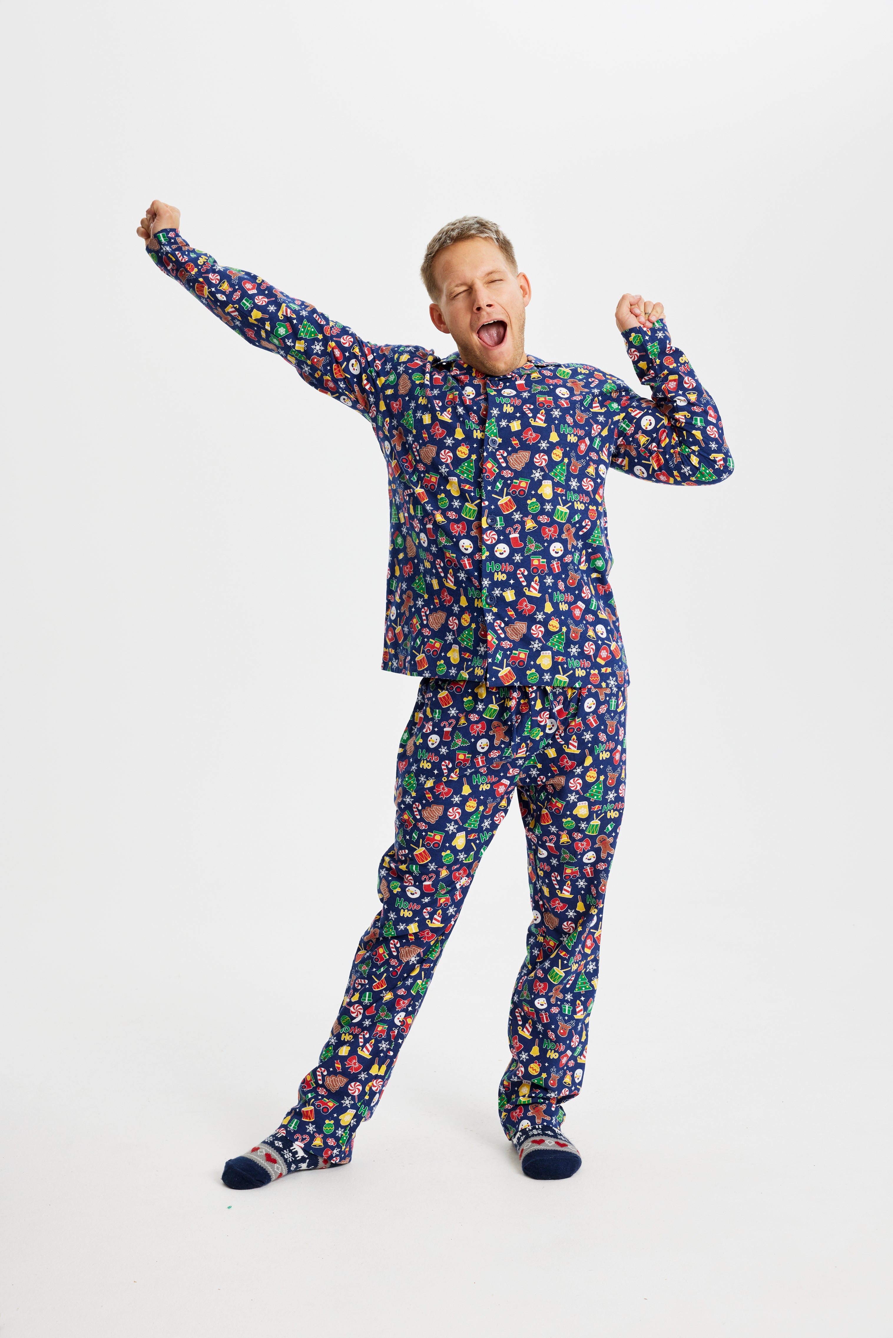 Crazy Christmas Pajamas Flannel - Men