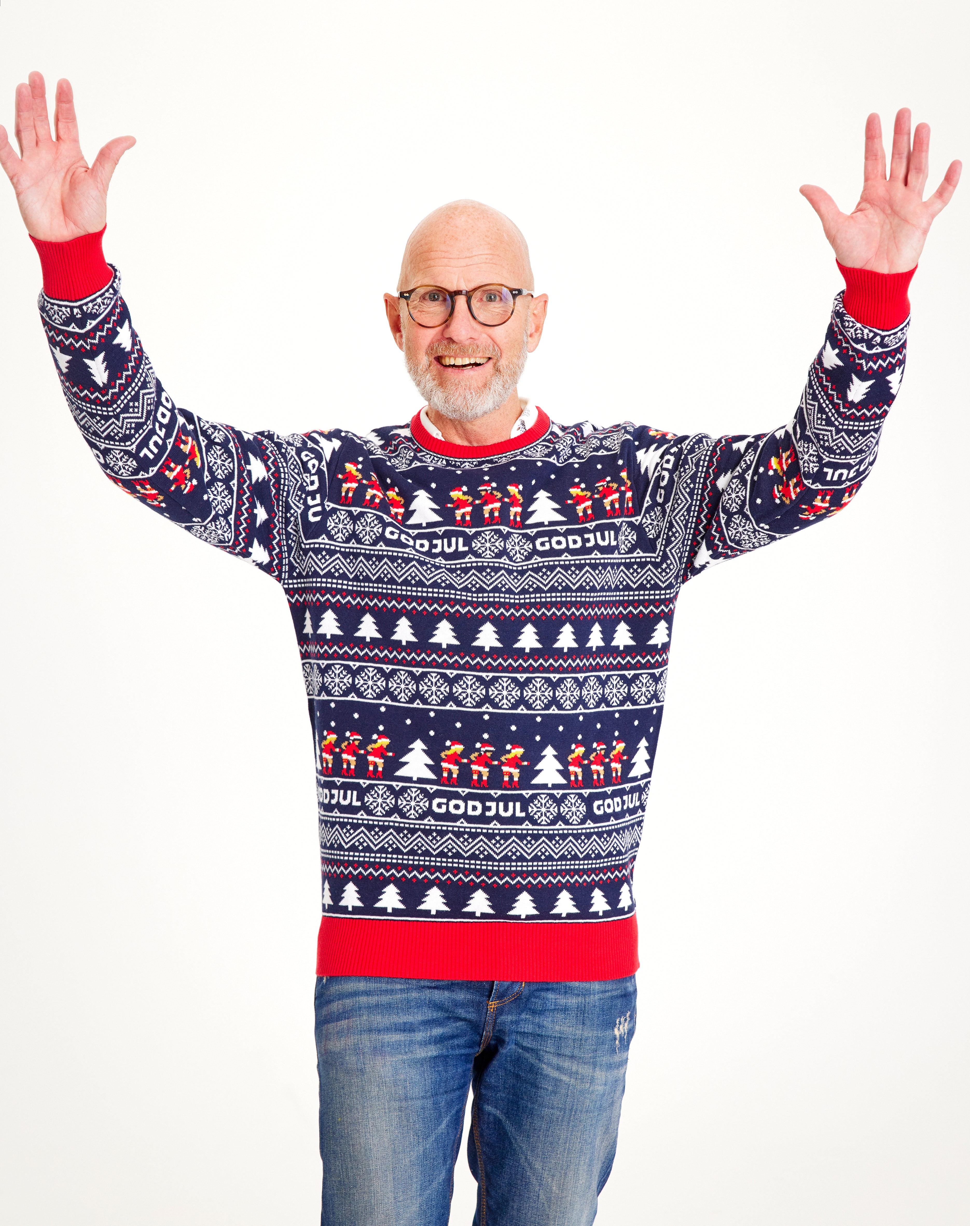 God Jul Sweater Navy - Men