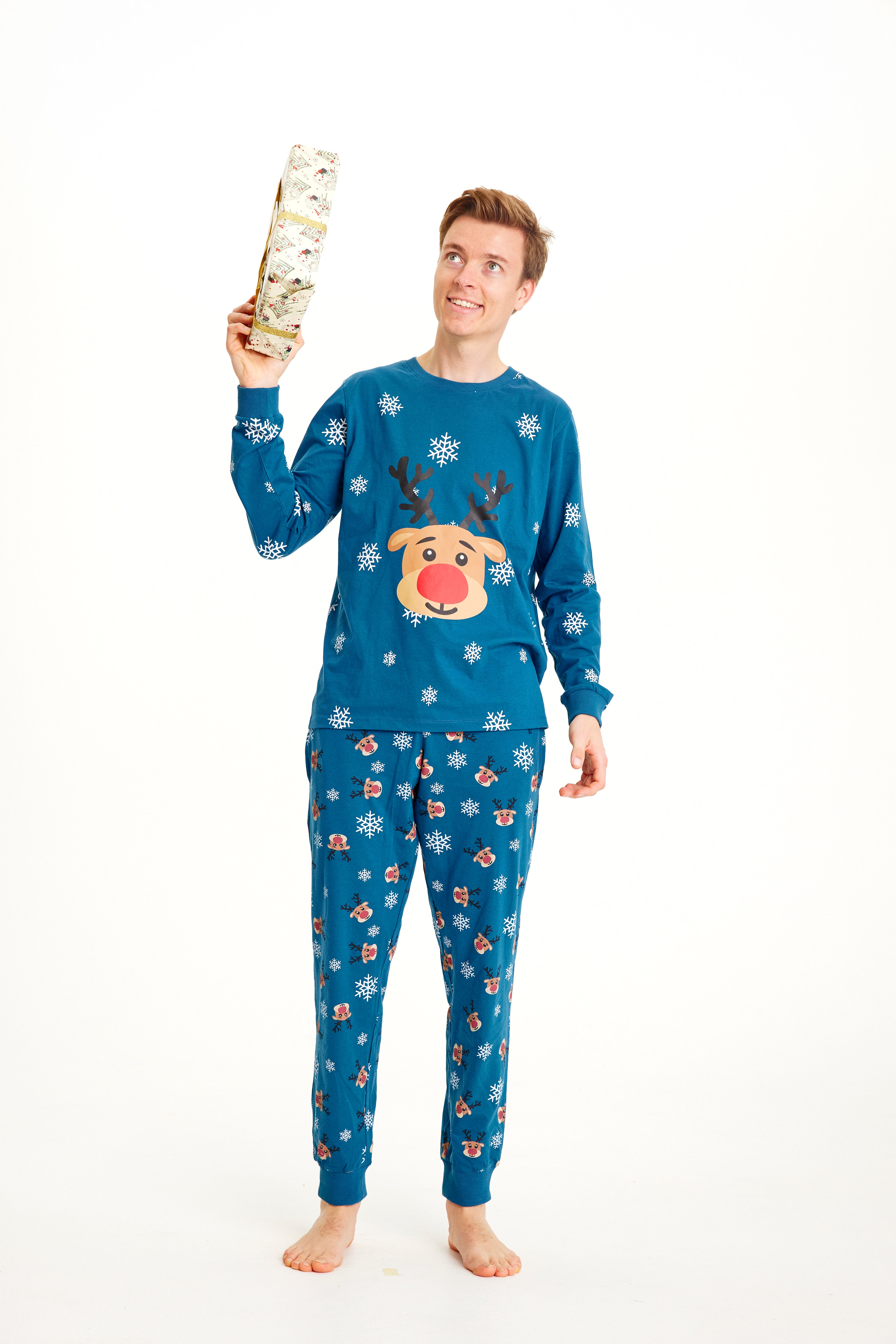 Rudolph's blue Pajamas - Men.
