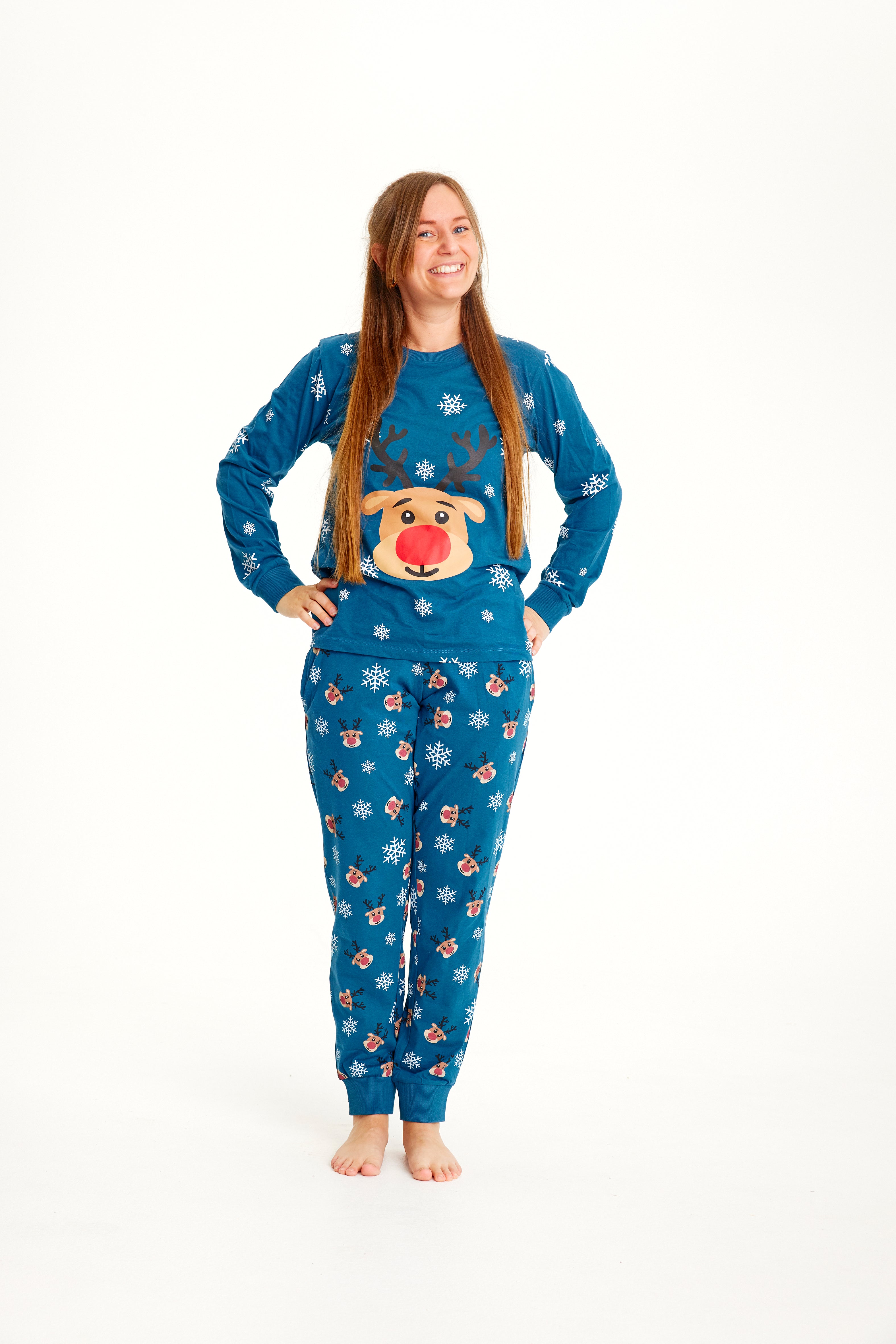 Rudolph's blue Pajamas - Women.