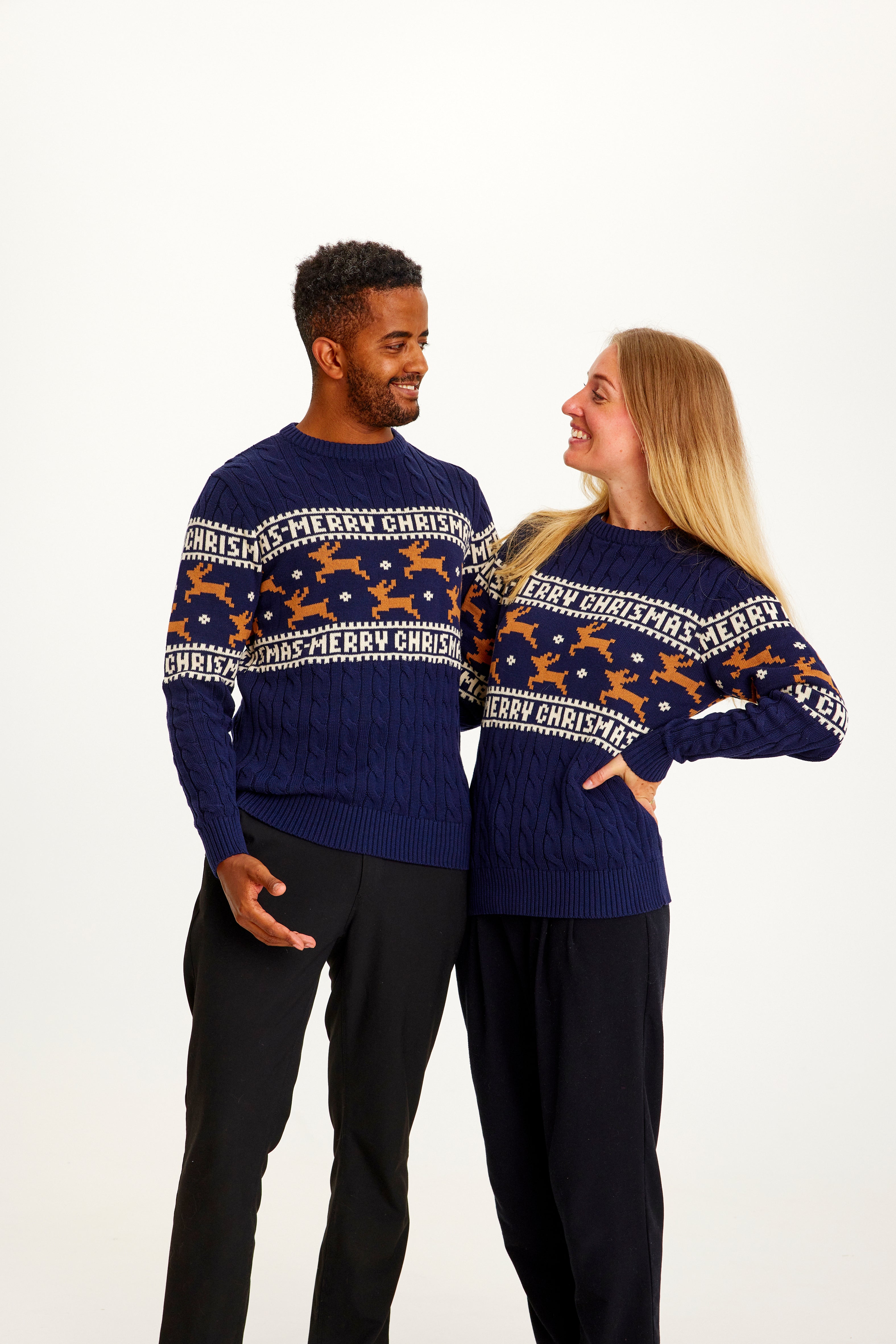 The Elegant Christmas Sweater Blue - Women