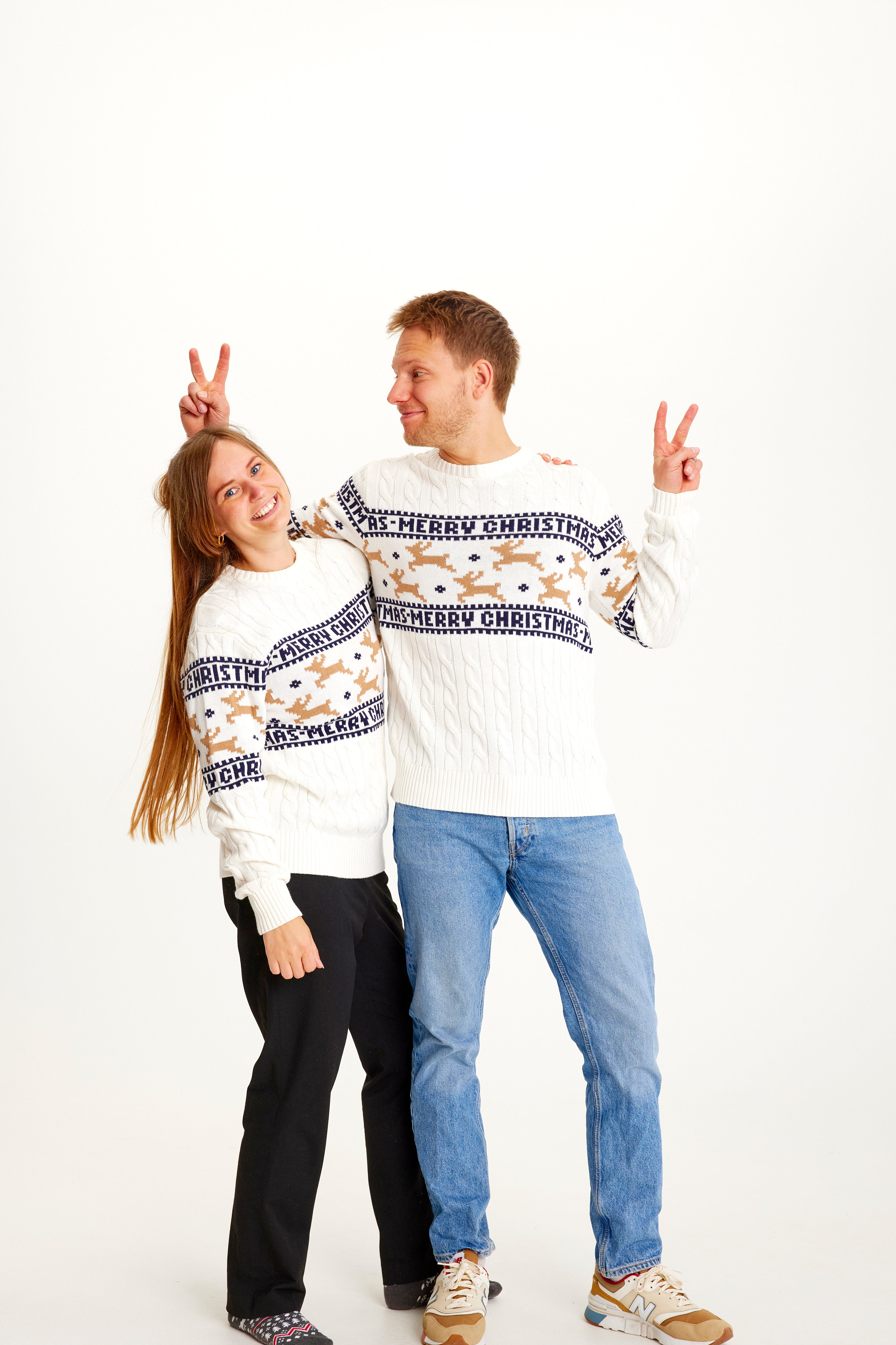 The Elegant Christmas Sweater White - Women.