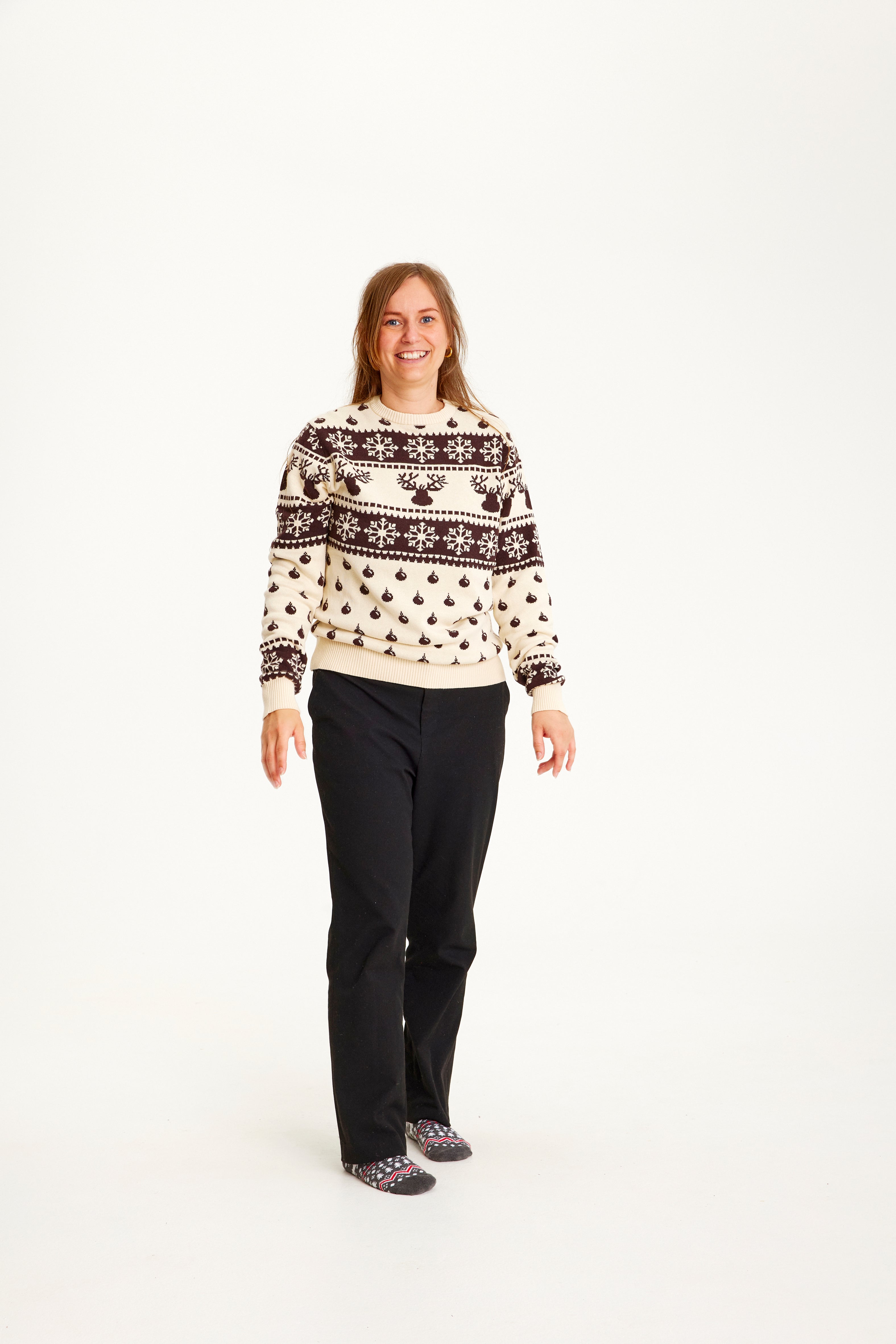 The Classic Christmas Sweater Beige - Women.