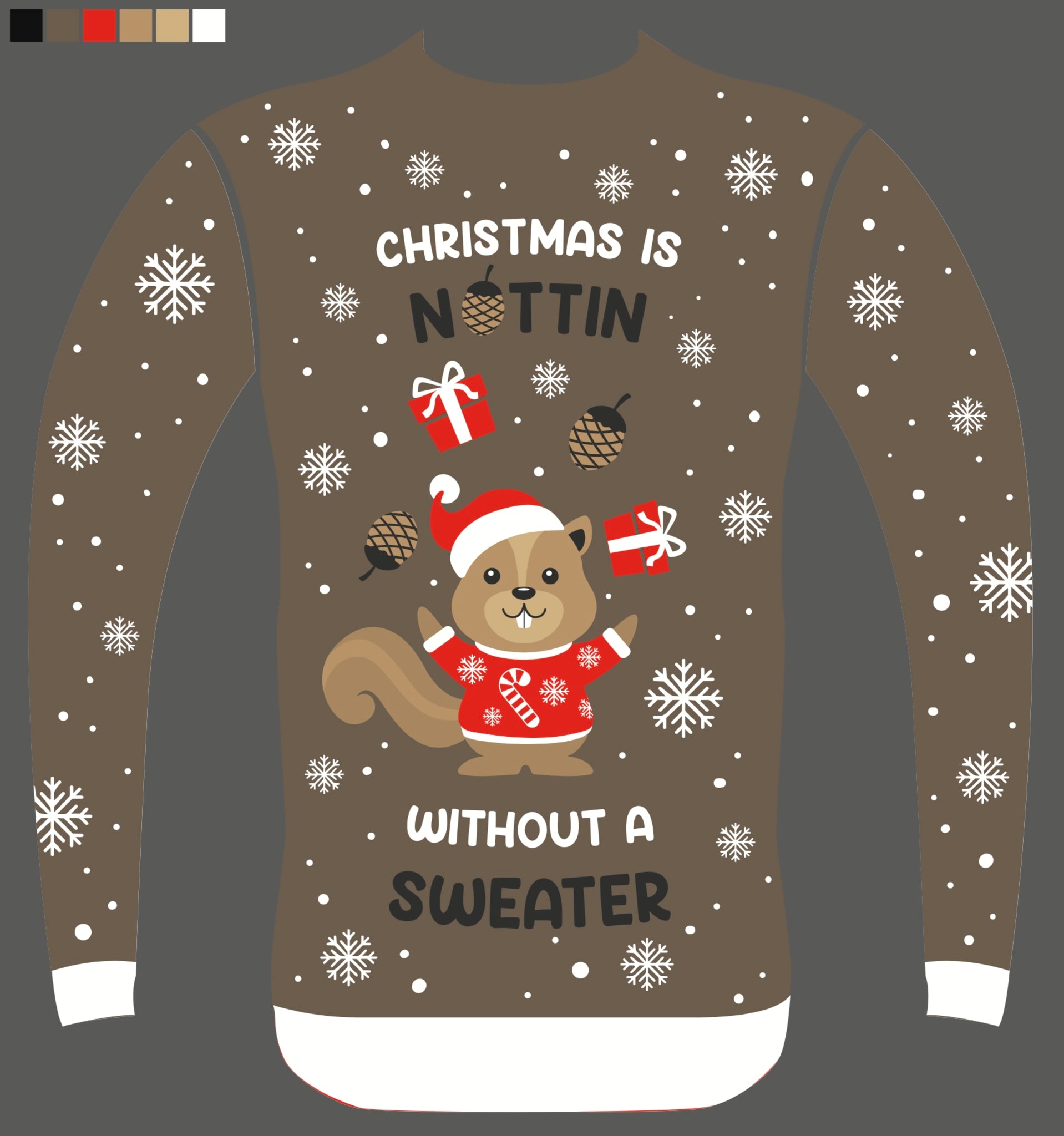 Christmas is Nuttin Without a Sweater - Men - SLET